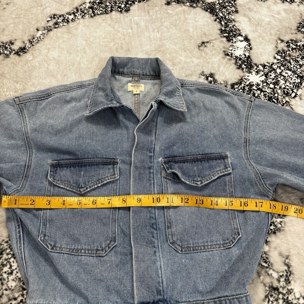 Citizens of Humanity Denim Utility Jumpsuit Women's Small Light Wash Coveralls - Picture 3 of 11